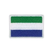 shumee Našitek zastave Sierre Leone - 2 - magnetna podlaga - vezen našitek/značka/emblem