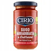 CIRIO Arrabbiata Datterino Jalapeno paradižnikova omaka pikantna italijanska 190 g