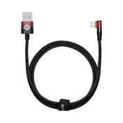 BASEUS MVP 2 komolecni kabel Lightning 1m rdeče barve s stranskim vtičem