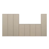 Kremno bela modularna garderobna omara iz masivnega bora 400x200 cm Daily – vtwonen