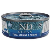 N&D OCEAN brancin, sardine in rakci 80 g