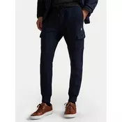 Polo Ralph Lauren Spodnji del trenirke 710980340001 Mornarsko modra Regular Fit