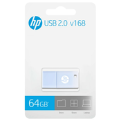 HP USB stick HP v168, 64GB, USB 2.0, nežno modra, (21251116)