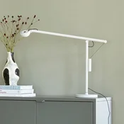 LED-namizna svetilka HAY Fifty-Fifty, siva, 45 cm, z možnostjo zatemnitve - Študija/pisarna - Dizajn - Aluminij