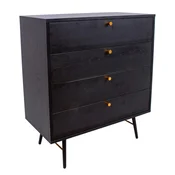 Homestar Predalnik LUXEMBOURG 80x40x90 cm črn