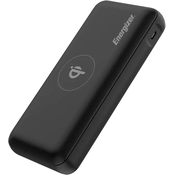 Energizer ENR Energizer QE20009PQ 20000 mAh LiPo power bank z brezžičnim polnjenjem, črna