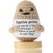 Generic Mini Fun Positive Potato Positive Potato Crochet Cute Wool Fun Knitting Positive Potato Doll Cheer Novoletno darilo Darilo za rojstni dan Prijatelji Party Decoration Spodbuda, (21124876)