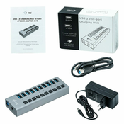 slomart usb hub i-tec u3chargehub10