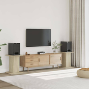 vidaXL Stojalo za zvočnike 2 kosa sonoma hrast 30x30x60 cm inž. les