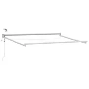 Elektricni sklopivi okvir tende Bijeli 3,5 x 2,5 m Aluminij