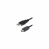 Transmedia USB A to 5 pin mini Kabel 0,3m