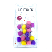 LIGHT CAPS® LIGHT CAPS® mix bijele+žute+roze+2 nijanse ljubicaste, 20 kom u pakiranju