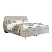 Boxspring krevet Stonecrest 110 (Wave 02) Bracni, Boxspring, Svijetlo smeda, 140x200, Tkanina, Basi a doghePodnicePodnice, 170x207x107cm