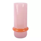 Svetlo rožnata steklena vaza (višina 28 cm) Animado Anillo – PT LIVING