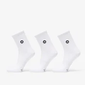 Nogavice Footshop Short Socks 3-Pack White 36-38