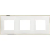 CLASSIA DEKORATIVNI OKVIR 2+2+2M 71mm TROJNI BEL / ZLAT R4802M3WD