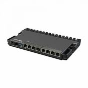 MikroTik RouterBORD 5009UG+S+ with Marvell Armada ARMv8 CPU (4-cores, 1.4GHz per core), 1GB of DDR4 RAM, 1GB NAND storage, 1x 2.5Gbit LAN, 7x 1Gbit LAN, 1xSFP+ port, RouterOS L5, metal desktop case, PSU (RB5009UG+S+IN)