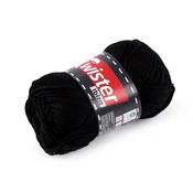Roller Bombažna preja za pletenje Twister Ibiza 50 g - (90) črna