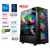 MEGA Računalnik MEGA TWR S7 i7-12700K/RTX5070/32GB/2TB-4.0/750W/Brez OS RGB, (22097713)