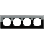 GIRA GIRA 4 kratni Okvir Esprit, Standard 55, Sistem 55 Črna 0214 05