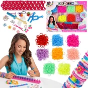 Mega Creative KREATIVNI SET za izdelavo ZAPESTNIC, ZAPESTNICA IZ GUMIC, DIY nakit 3+