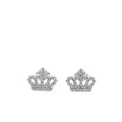 Juicy Couture Uhani Crystal Motif Crown Stud srebrna