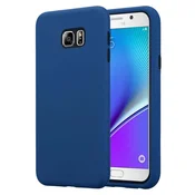 Cadorabo CADORABO Ohišje, združljiv s Samsungom v temno modrem - hibridnem zaščitnem pokrovu s TPU silikonom v notranjosti in 2 -delno plastiko zunaj, (20565297)