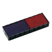 Zamjenski jastucic za pecat, 2 komada/blister pakiranje, dvo-boja verzija, COLOP E12/2, plavo-crvena 01113822
