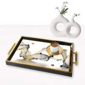 Aberto Design Poslužavnik TPA9876 50 x 29 x 3.5 cm, Šareni