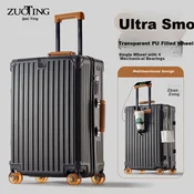Zuoting Kofer, 66 cm, Crno-braon