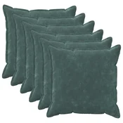 vidaXL Prevleka za blazino 6 pcs HOUTEN Morsko modra 80 x 80 cm