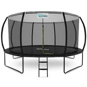 INLEA ULTIMATE Jump Trampolin 430 cm z notranjo zaščitno mrežo – črna
