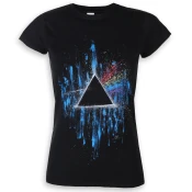 Ženska majica Pink Floyd - The Dark Side of the Moon - Modra Splatter - ROCK OFF - GDAPFTS01LB