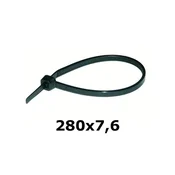 shumee Kabelske vezice 290 x 7,6 mm UV kabelske vezice črne HAUPA 100 kos.