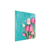 shumee STEKLENA DESKA ZA REZANJE 45x52 TULIPANI