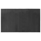 Vidaxl Preproga pravokotna siva 60x100 cm bambus