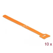 Ježkasti trak za urejanje kablov, 200 x 12 mm, 10 kosov v paketu, oranžna, Delock (18696)
