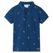 vidaXL Otroška polo majica temno modra 128, (21037484)