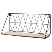 Frame square 10 metalna polica za zid crna 48 x 1 3x 20cm ( 720037 )