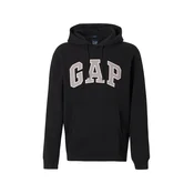 GAP Majica svetlo siva / črna