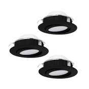 Eglo 900749 - Set od 3 prigušiva LED ugradna stropna svetla PINEDA LED/5,5W/230V