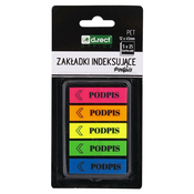 Označevalec strani levia podpis 12x45mm 5x25 110503