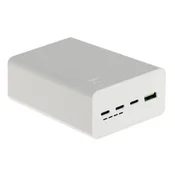 White powerbank Greencell 30000mAh, 22.5W, 4 ports