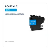 Kompatibilna kartuša za Brother LC422XLC za MFC-J5340DW, MFC-J5345DW, MFC-J5740DW, MFC-J6540DW, MFC-J6940DW – cyan