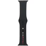 Remen Audi sportski remen Sport Red Logo od kvalitetnog silikona za Apple Watch 40/41/42mm crni (AUS-SR-AW40-42-R8/D2-BK)