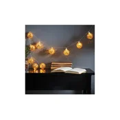 Eglo 411115 - LED niz GLITTER 10xLED/2xAA 1,65m topla bela