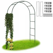 Gockowiak Črna kovinska pergola z obokom 240 cm