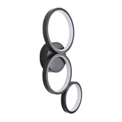 LED zidna svetiljka FLAMENCO LED/23W/230V 4000K crna