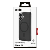 SBS - Ovitek Instinct Mag z MagSafe za iPhone 16, črn