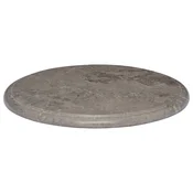 Vidaxl Mizna plošča siva O 40x2,5 cm marmor